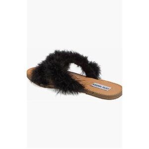STEVE MADDEN Women's Ciara Flat Sandal Size 8M In Black